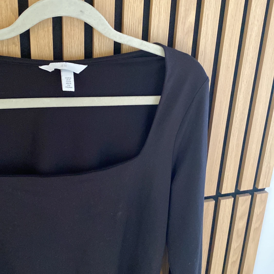 Svart långärmad topp från H&M - 1