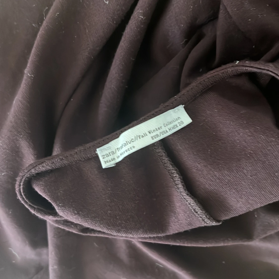 Mörklila långklänning från Zara - 2