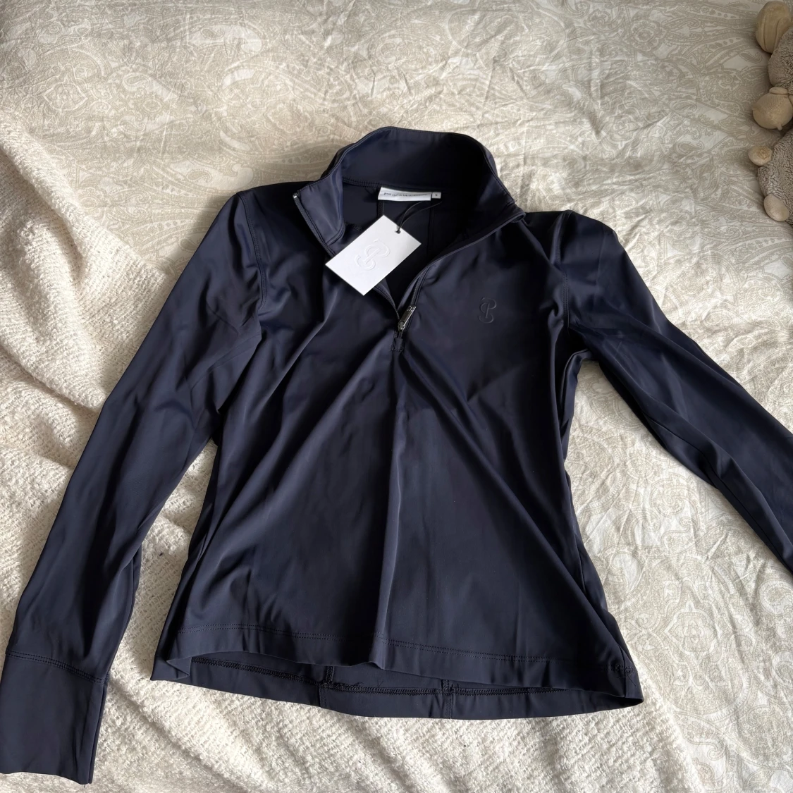 Mörkblå half zip tröja PS of Sweden