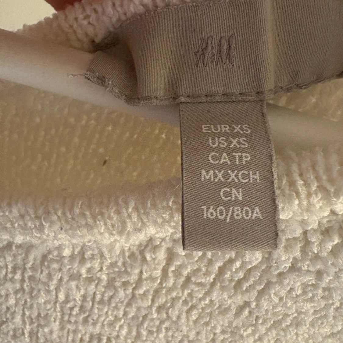 Vit stickad tröja från H&M XS - 3