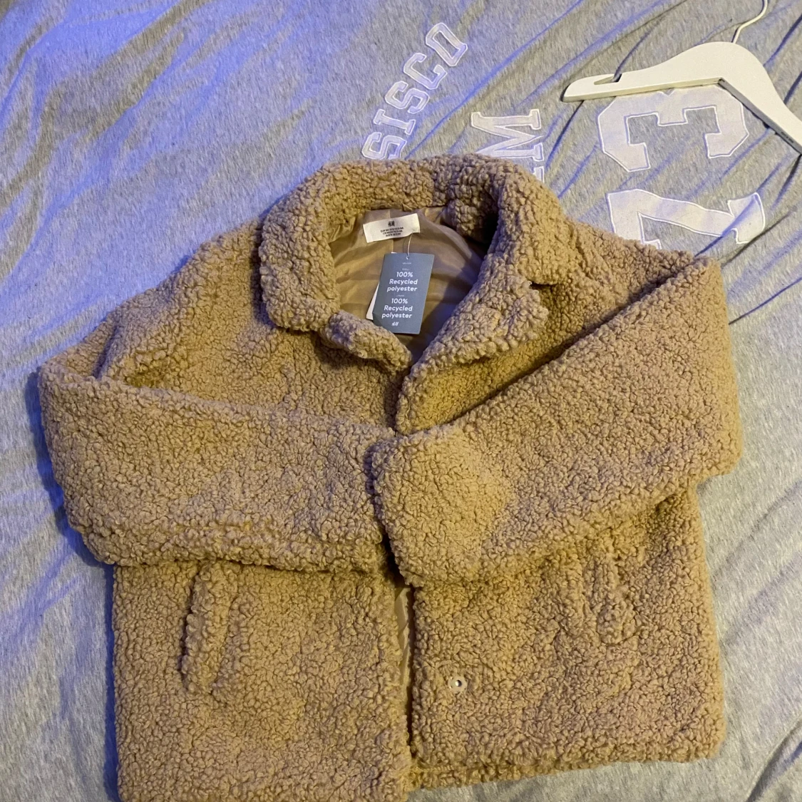 Beige teddyjacka från H&M - 3