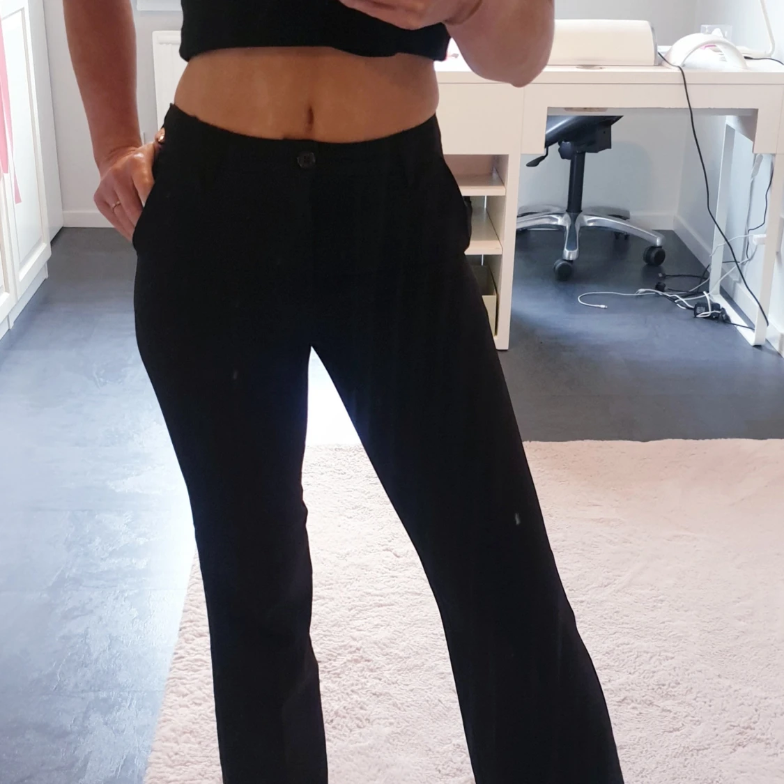 Svarta kostymbyxor Lindex