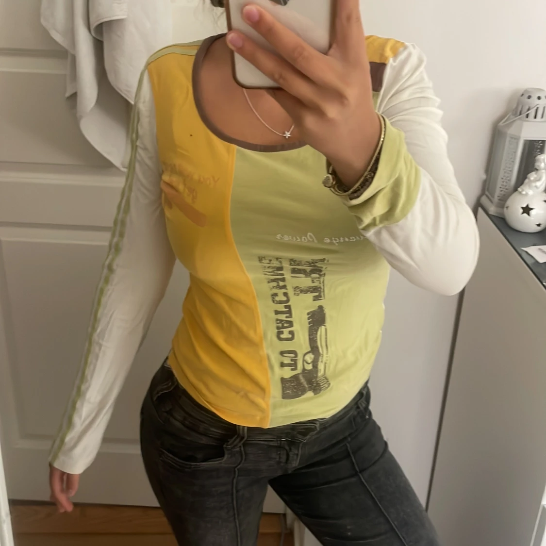 Patchwork långärmad topp från Kenvelo