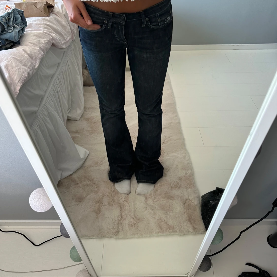 G-Star RAW 3301 mörkblå bootcut jeans