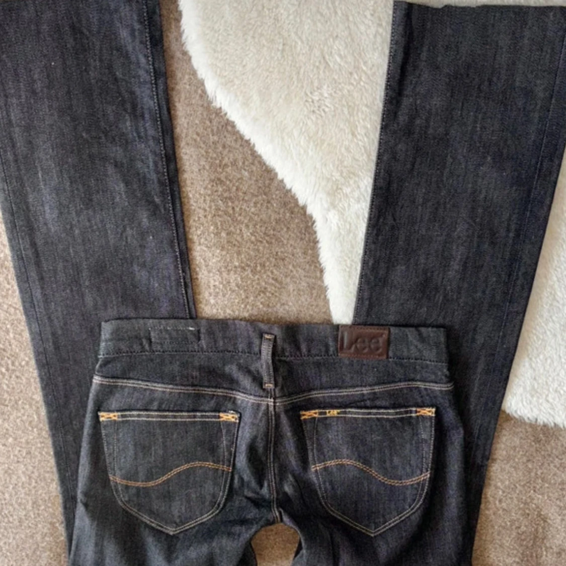 Mörkblå Lee jeans straight fit - 1