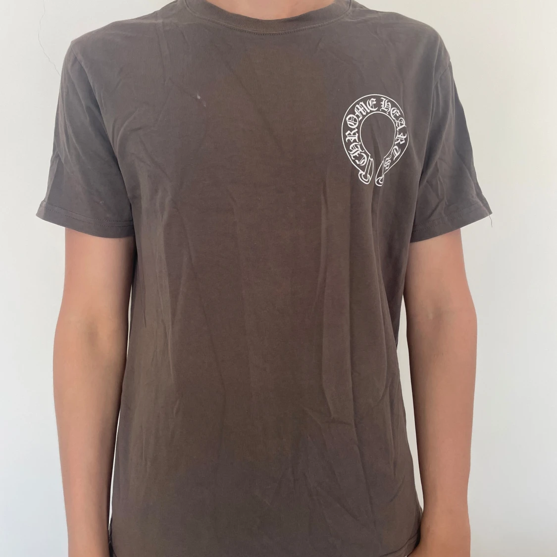 Brun Chrome Hearts t-shirt med tryck - 3