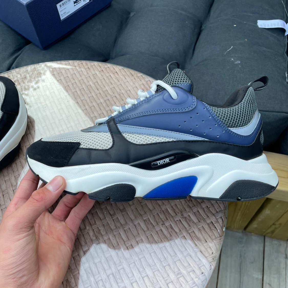 Dior B22 sneakers blå och svart - 3