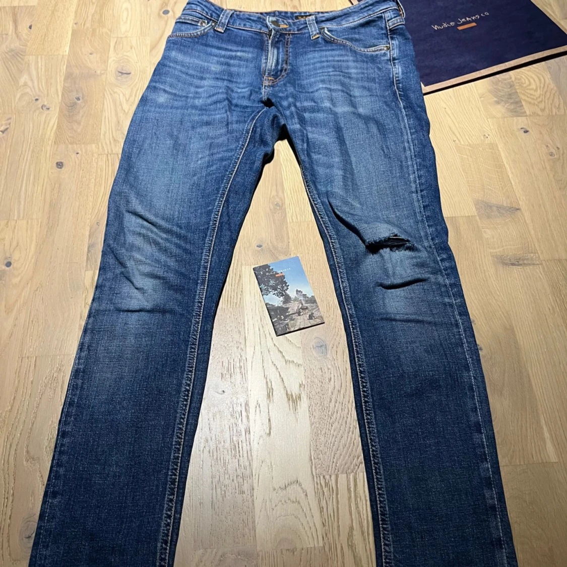 Blå Slim jeans från Nudie Jeans Co - 1