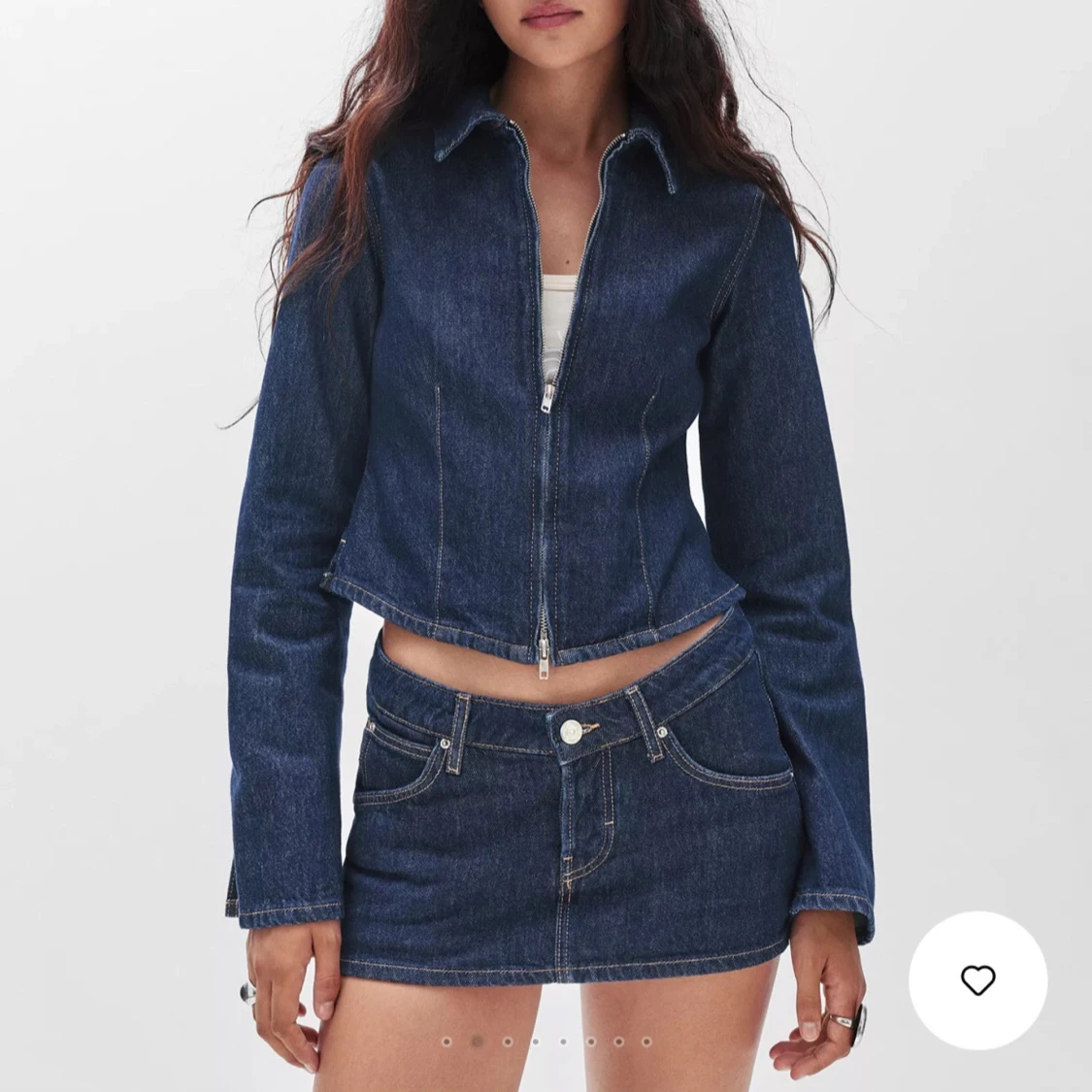 Denim kjol och jacka - 1