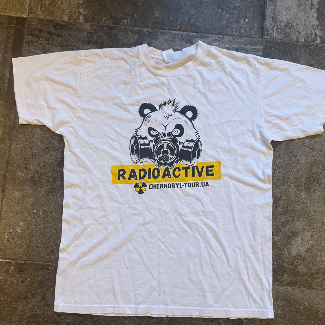 Radioactive Chernobyl vit t-shirt