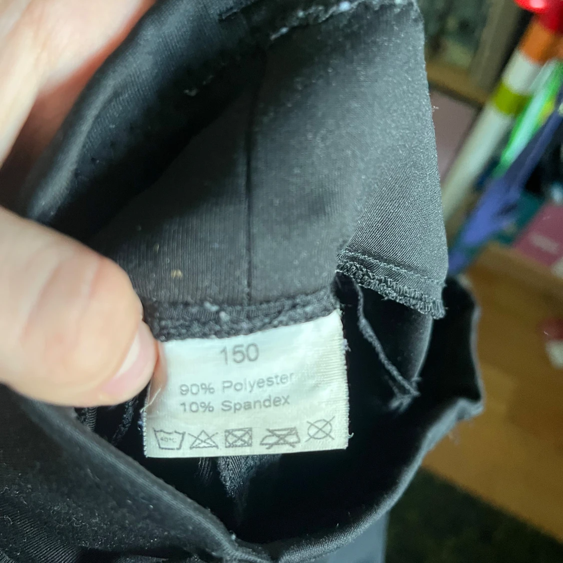 Svarta ridleggings med grepp - 2