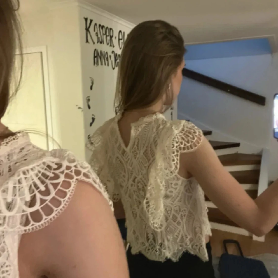 Volang topp från zara i spets - 2