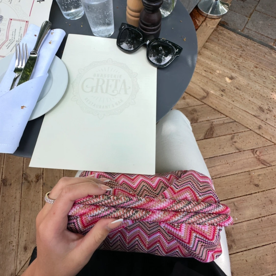 Becksödergaard rosa clutch byte