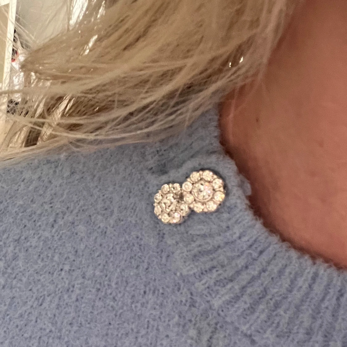 Ljusblå stickad tröja från Zara - 3