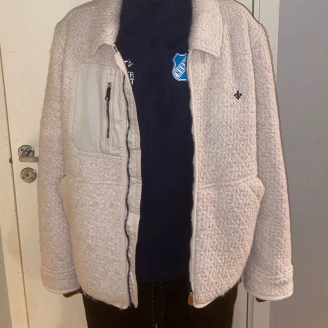 Vit teddyjacka från Morris Stockholm - 4