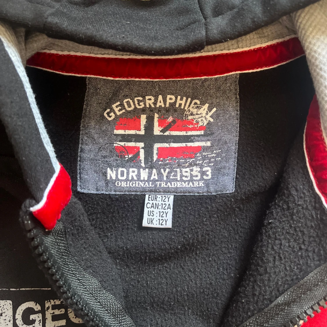 Svart hoodiejacka Geographical Norway - 4
