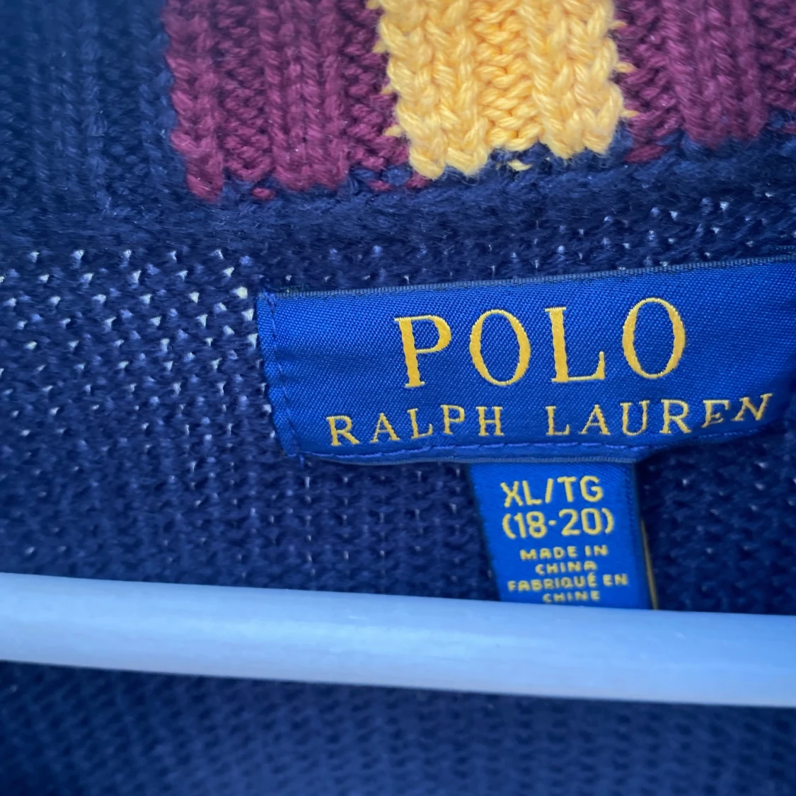 Mörkblå stickad kofta från Polo Ralph Lauren - 2