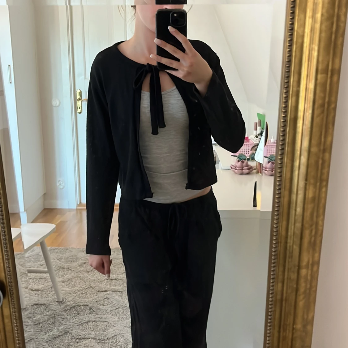 Svart kofta med knyt från 157 - 4