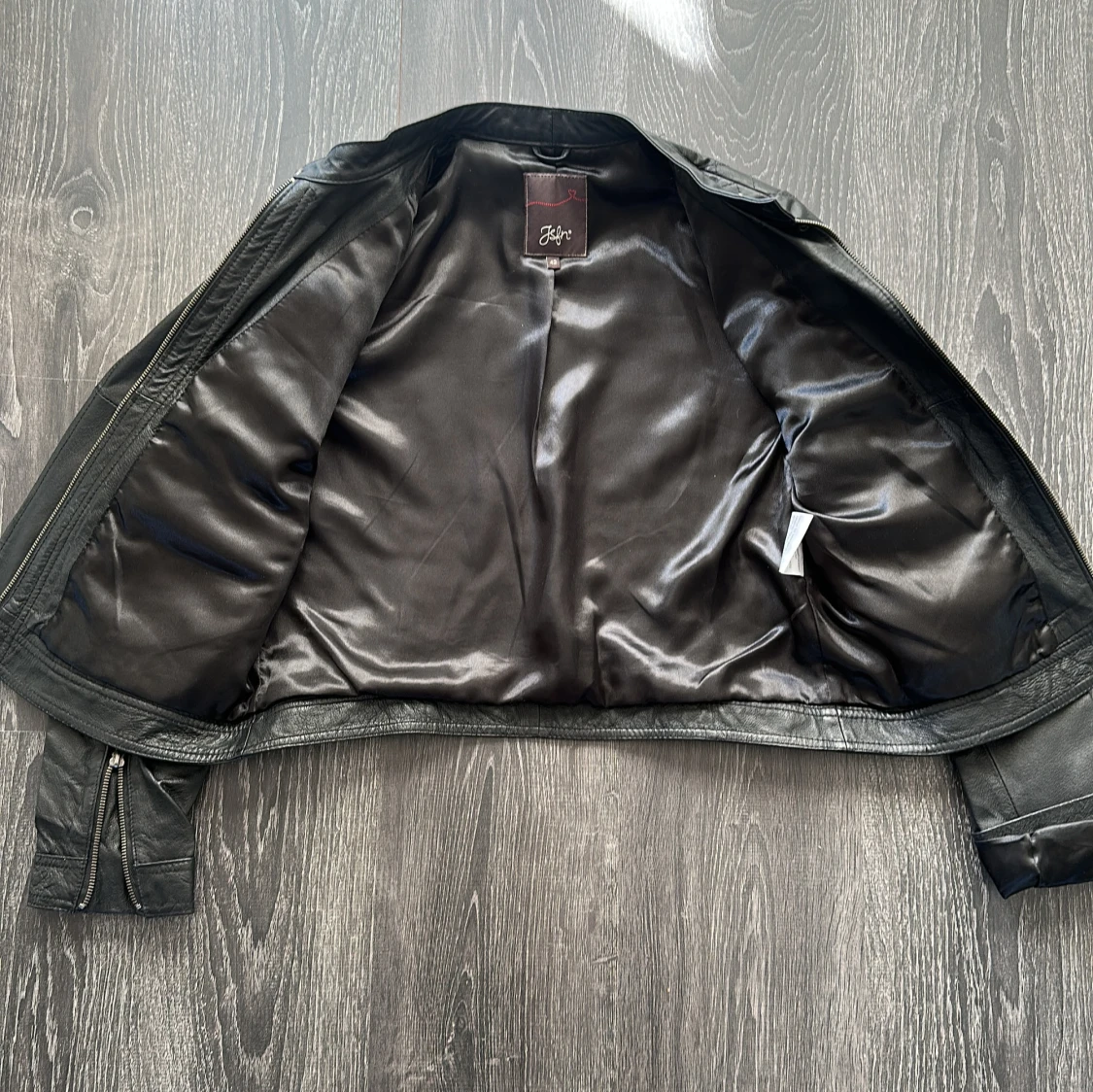 Svart skinnjacka från Jofré - 1