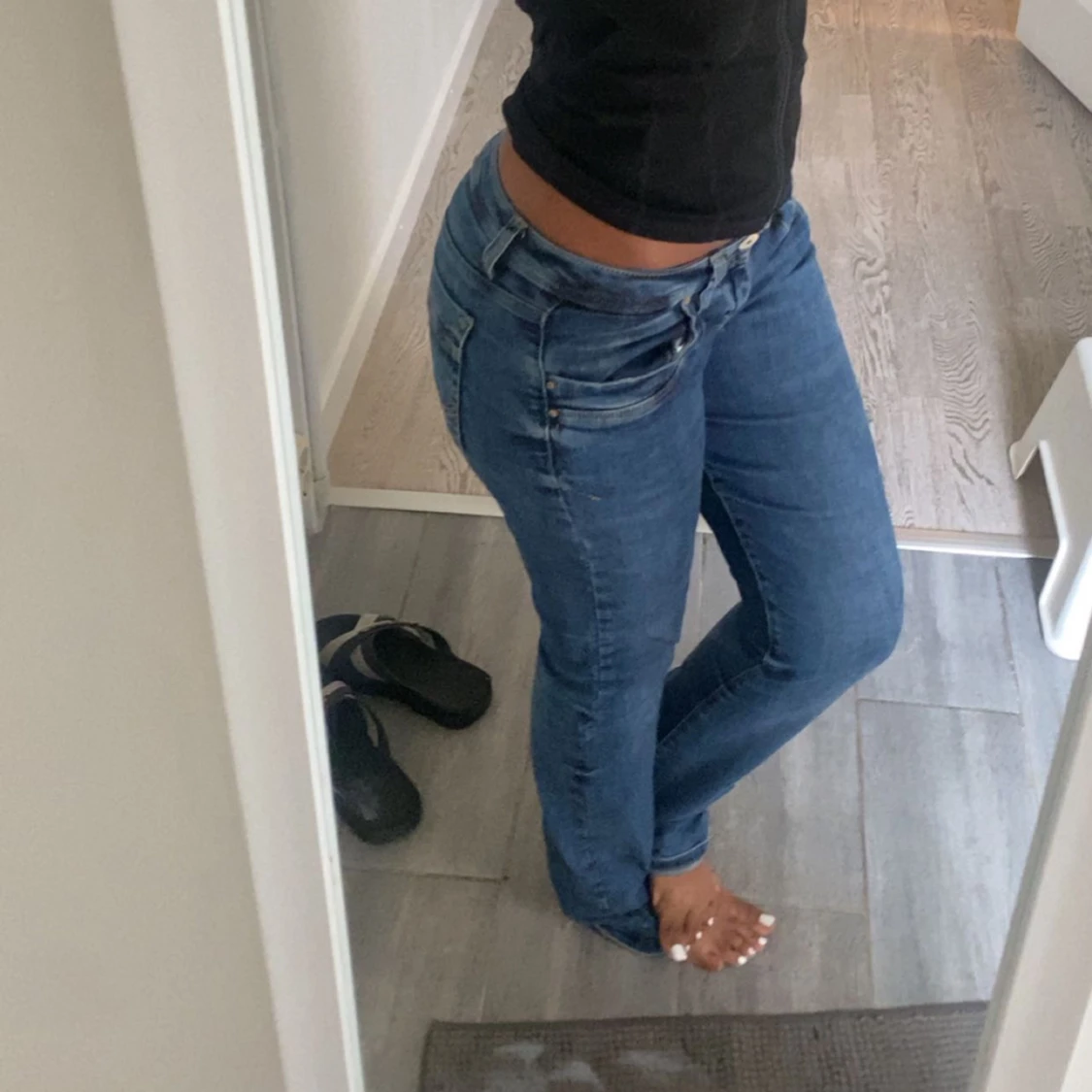 Blå ltb jeans med låg midja - 3