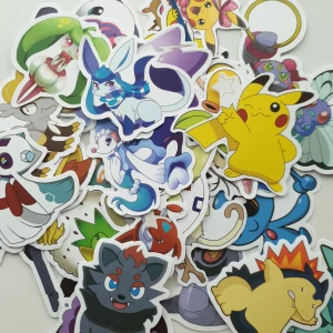 40st Pocket monster klistermärken/stickers - Färgda klistermärken med pocket monster.  Perfekt för dig som älskar pocket monster och vill dekorera datorn, mobilen eller anteckningsboken med dina favoritfigurer. Roligt och kreativt för unga fans och samlare.