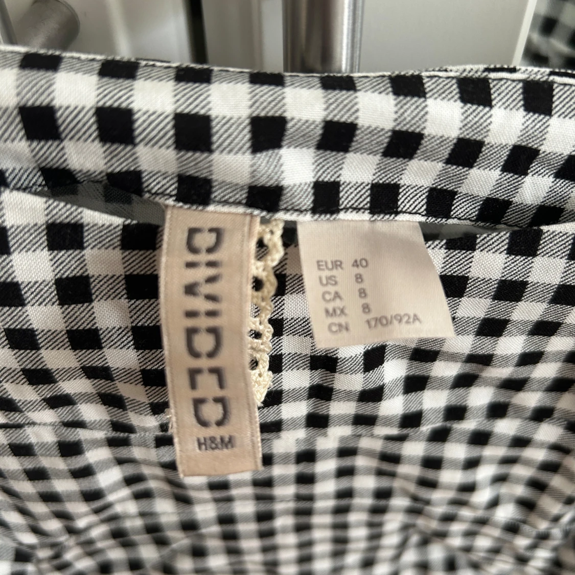 Svartvit rutig klänning från H&M Divided - 1