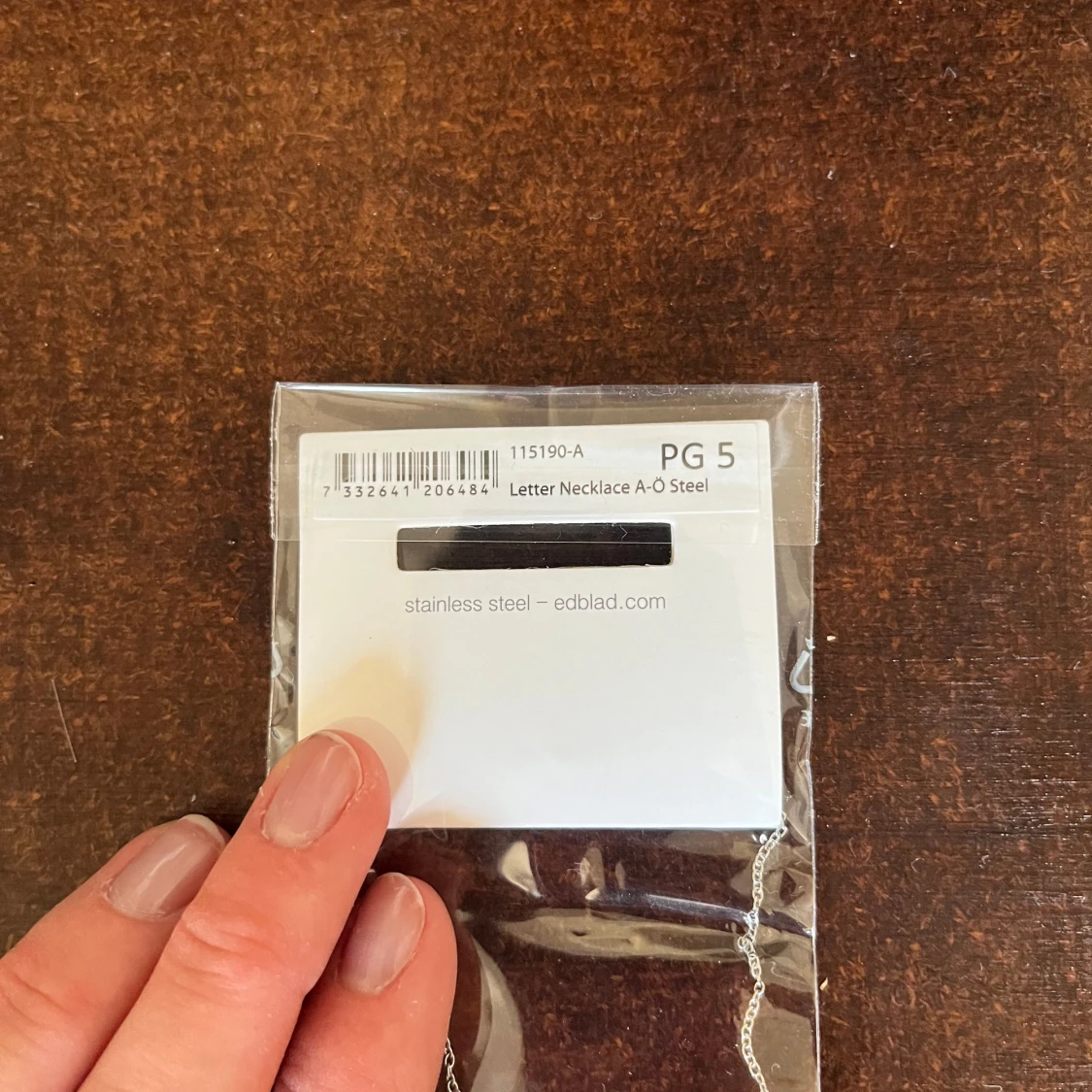 Silverfärgat halsband Edblad - 3