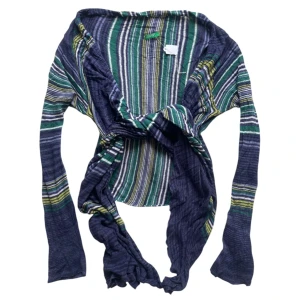 Långärmad topp från United Colors of Benetton - Flerfärgad långärmad randig knyttopp 💜* lite urtvättat, se sista bilden! Jag brukar ha strl XS/S i toppar för referens!