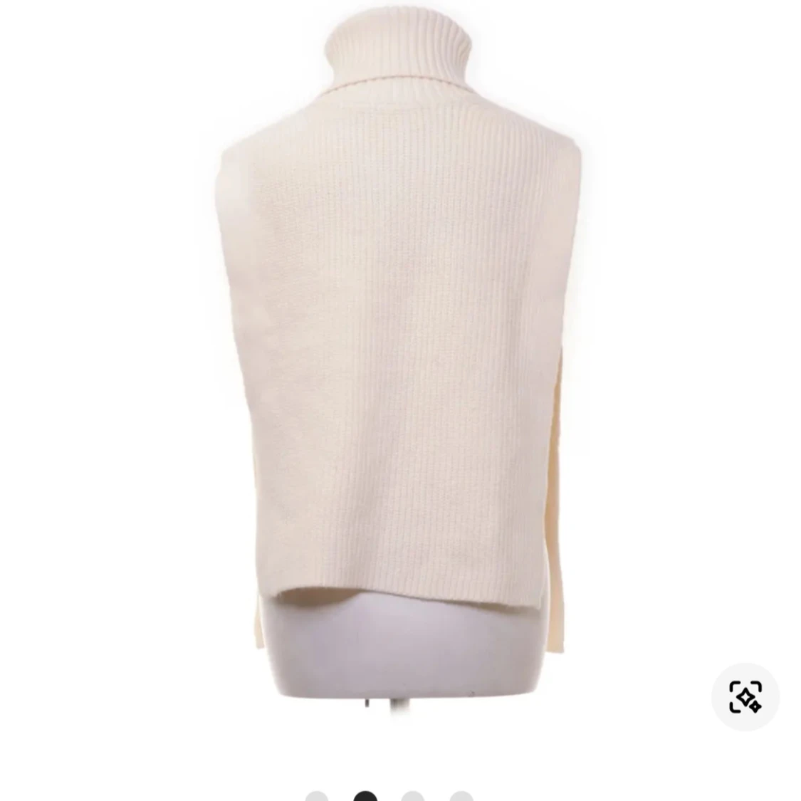 Vit stickad väst från H&M - 1