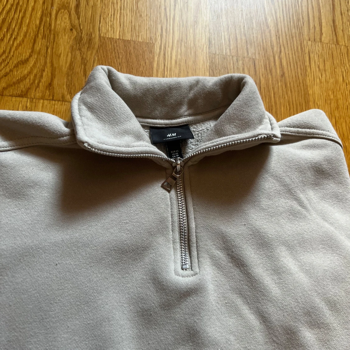 Beige half zip från HM - 1