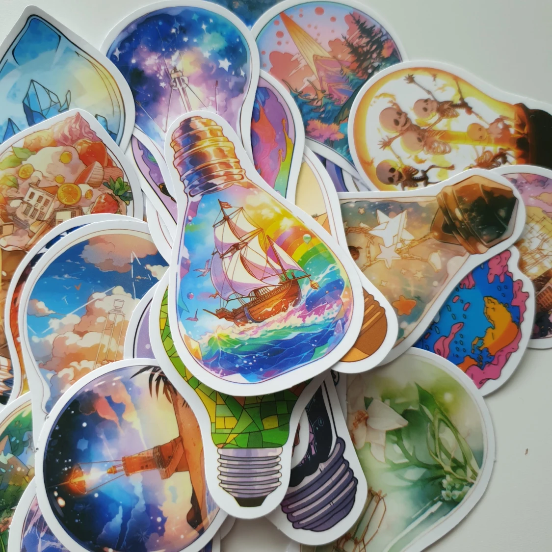 25st Stickers – Fantasifulla Glödlampor