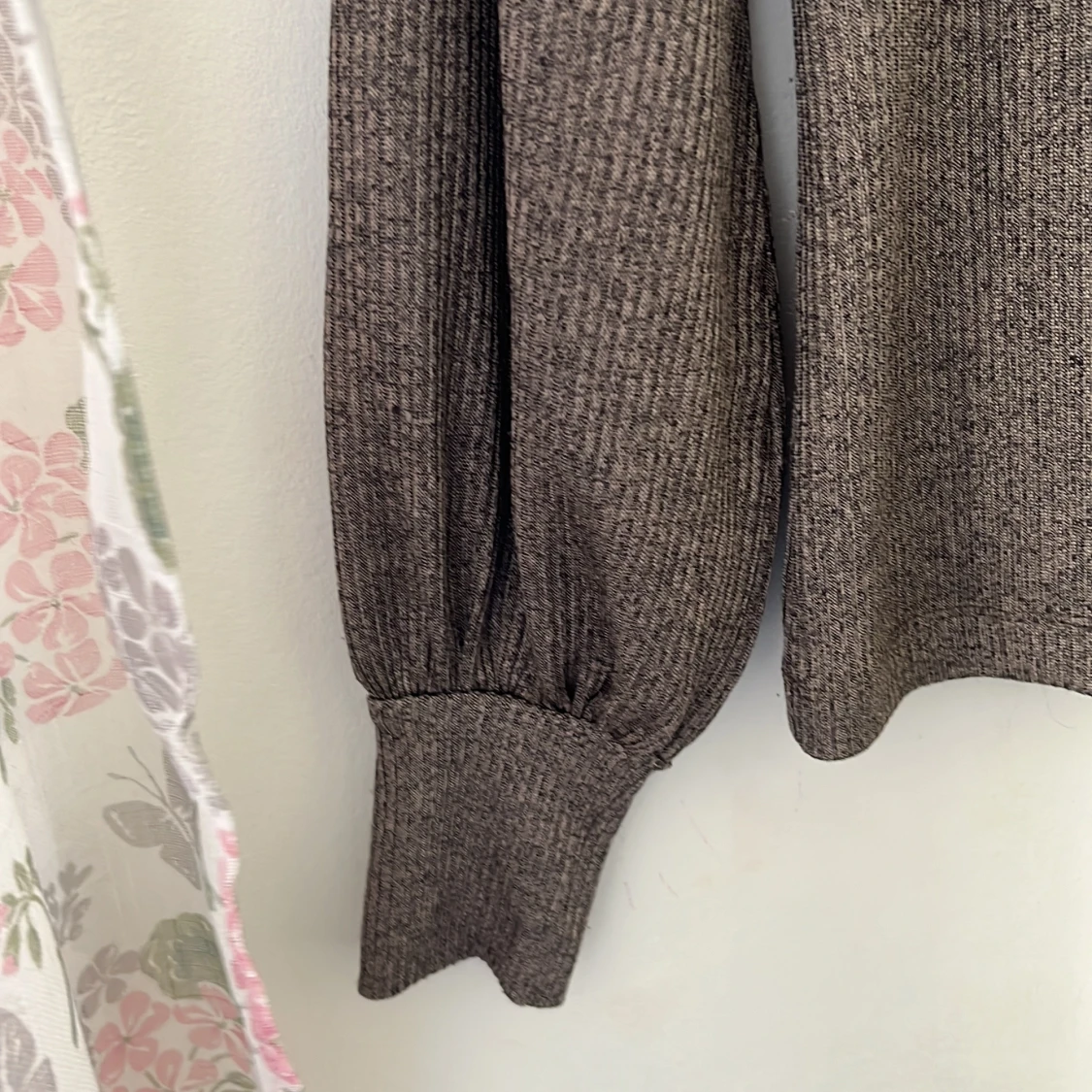 Brun ribbad långärmad tröja CC - 3