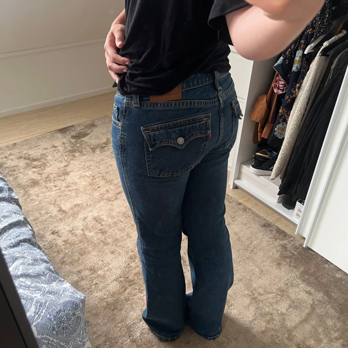 Levi's 501 blå jeans straight fit low waist - 1