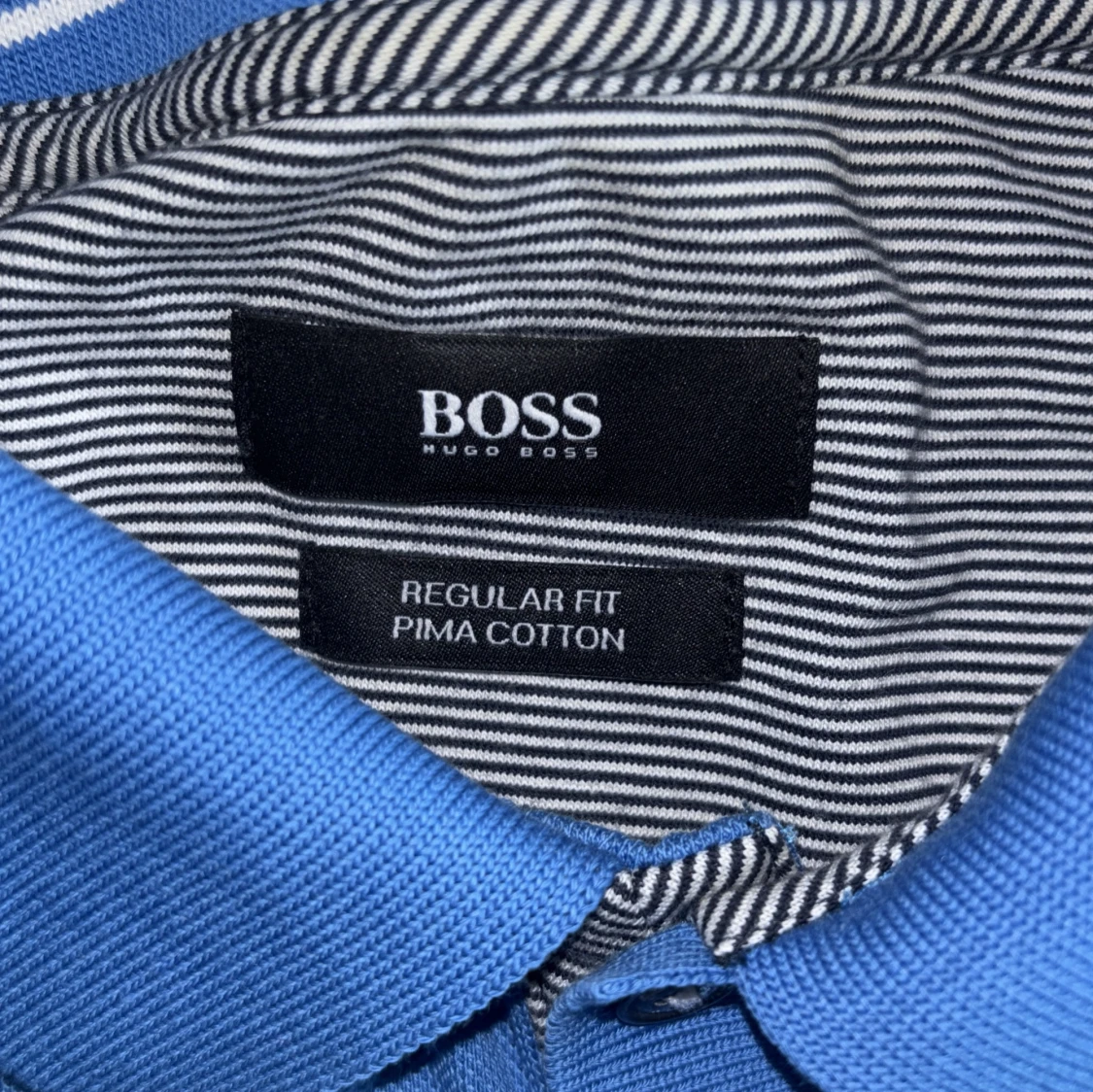 Blå pikétröja från Hugo Boss - 3