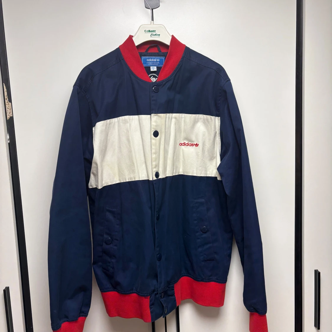 Adidas blå och röd bomberjacka - 2