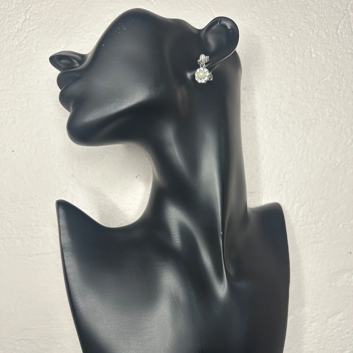 Vintageörhängen i 50-talsstil med pärla & strass Retro Old Hollywood  - 2