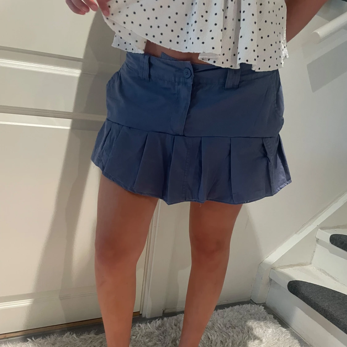 Blå volangkjol  - 1