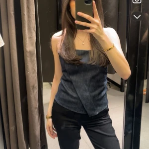 Mörkblå jeans bandeau tubtopp - Helt ny topp från Zara med prislappen kvar 