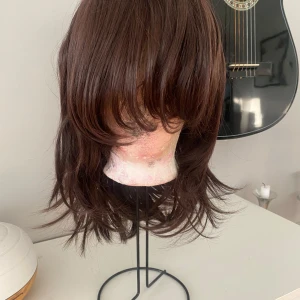 Brun peruk - aldrig använd