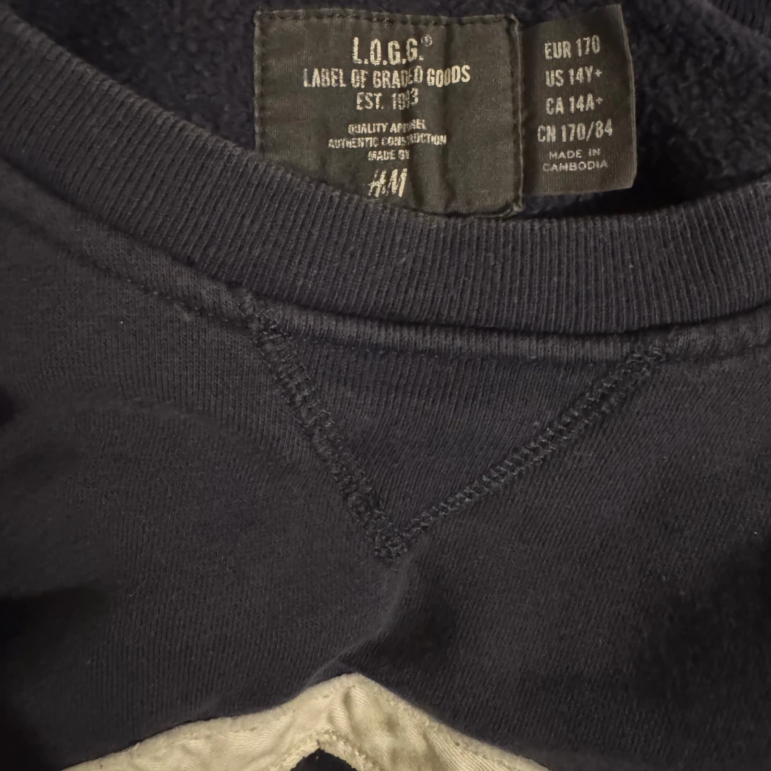 Mörkblå sweatshirt H&M - 2
