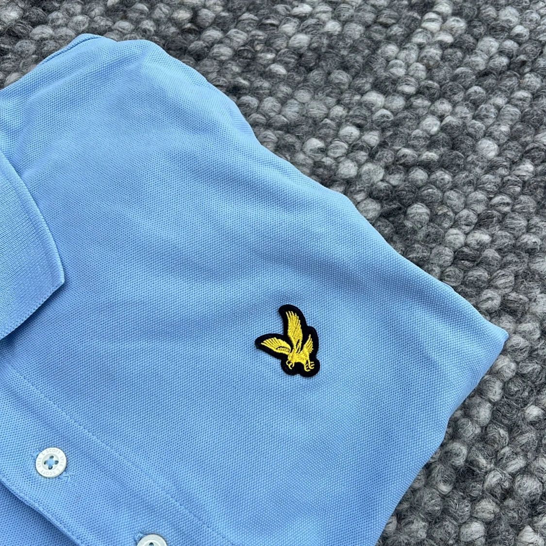 Ljusblå lyle & scott piké - 1