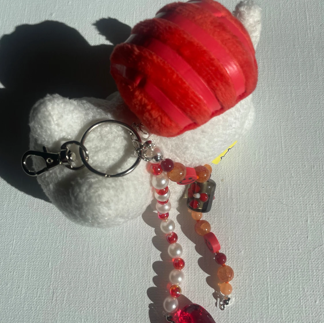 Plush nyckelring/ bag sharm (röd) - 1