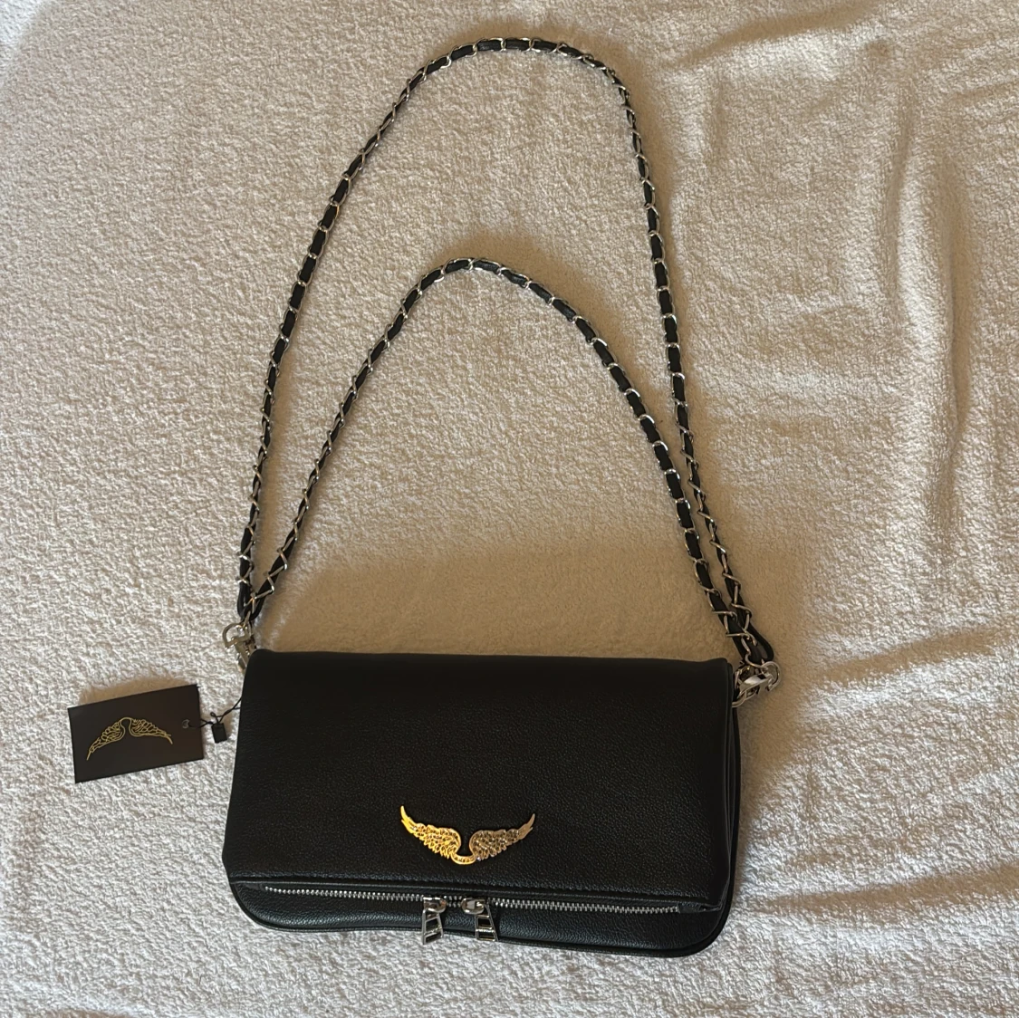 Svart axelväska Zadig & Voltaire skinn