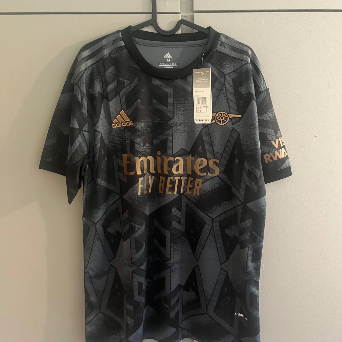 Arsenal bortatröja Adidas svart/guld