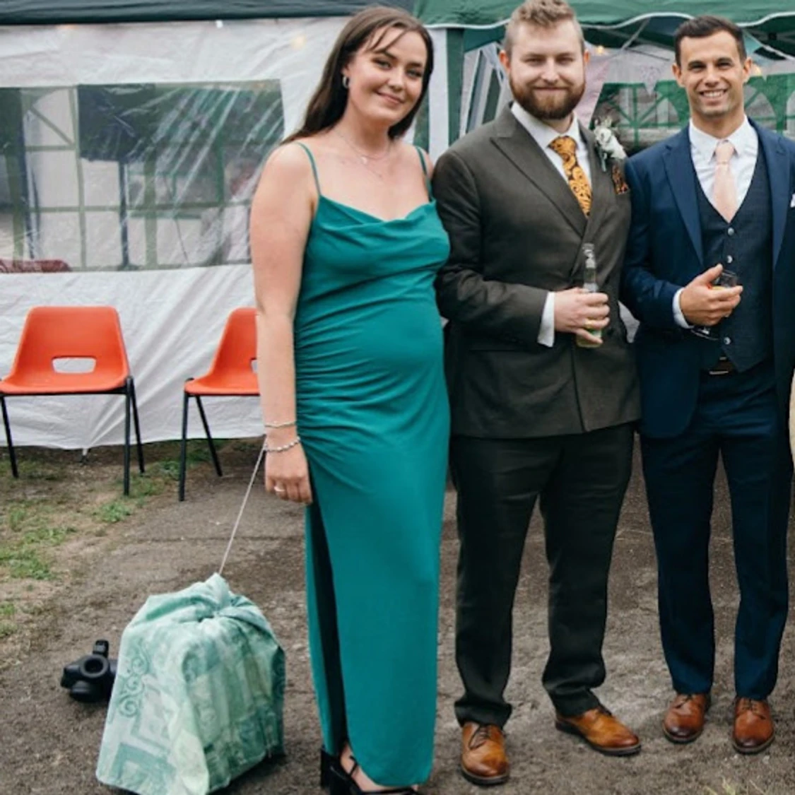 Grön långklänning från NA-KD - 3