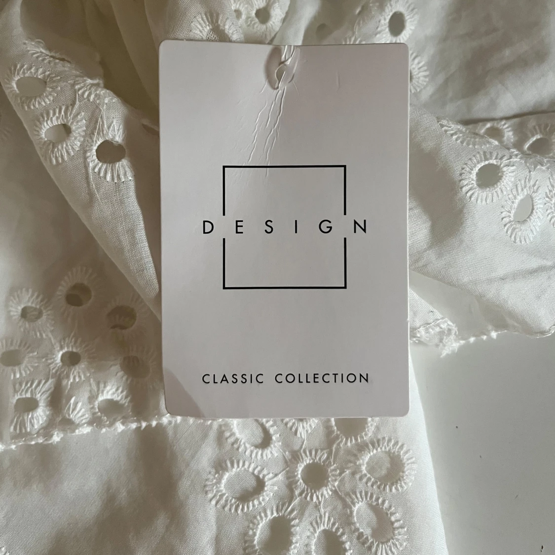 Vit kort klänning  - 3