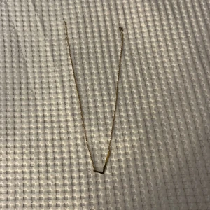 Guldigt halsband med V-formad detalj - Ett jätte fint L halsband i guld väldigt bra skick andvänt Max 5 gånger och jätte fint till alla outfits. Det är ifrån SHINE