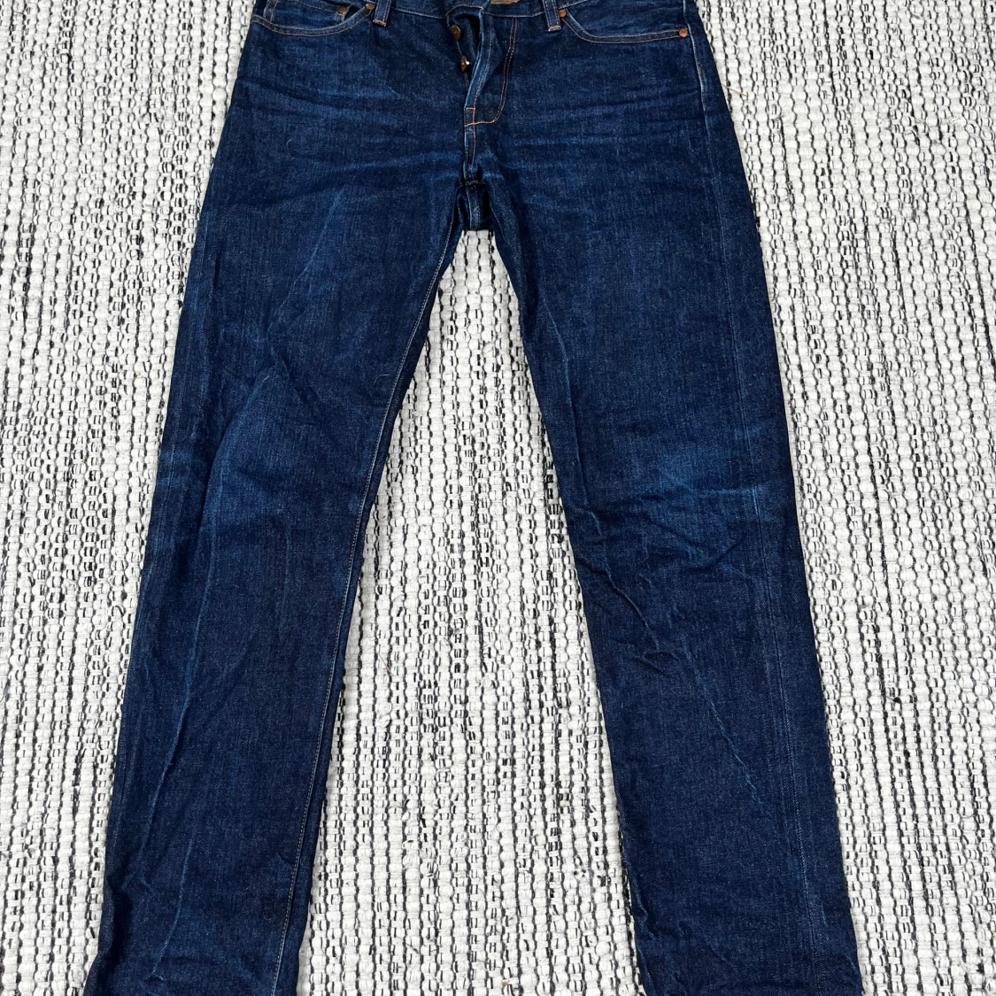 Mörkblå japanska selvage jeans ”Han”