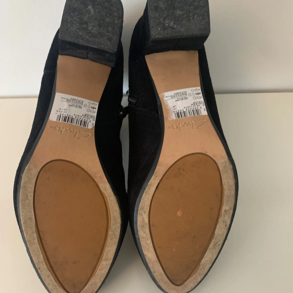 Svarta mocka stövletter från Clarks stl 37,5 - 2