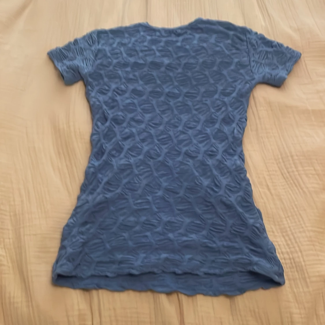 Blå ribbad topp från Zara - 1